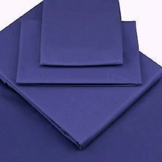 Percale Box Pleated Fitted Valance Sheets In Wedgwood Blue -bedding shop 1292