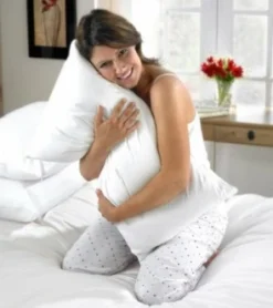 Pair Of Super King Size Bolster Pillows And Free Pillowcases