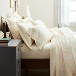 800 Thread Count Cream Boutique Stripe Pillowcases 8 800 Thread Count Cream Boutique Stripe Pillowcases -bedding shop 2220