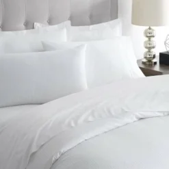 800 Thread Count White Boutique Stripe Pillowcases -bedding shop 2245