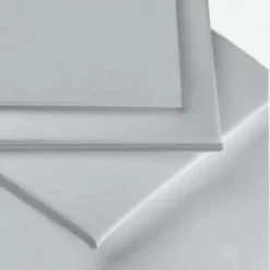 Percale Box Pleated Fitted Valance Sheets In SKY BLUE