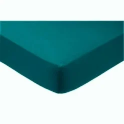 Percale Box Pleated Base Platform Valance Sheets In TEAL